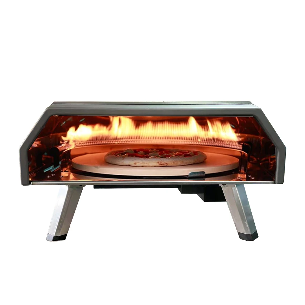 NEW Commercial Italian Outdoor Gas Grills Portable Mini Wood Fired Gas and Charcoal Pizza BBQ Oven For Kitchen Cooking