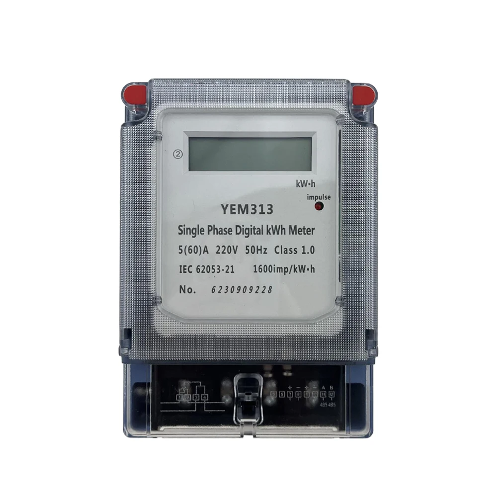 Single Phase Miniature Digital Power Meter Electrical Wattmeter Electric Meter with Navigation Display