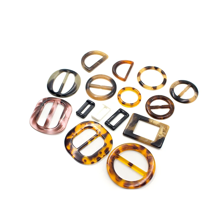 High-end factory hot sale high quality custom clothing decorative ring resin buckle