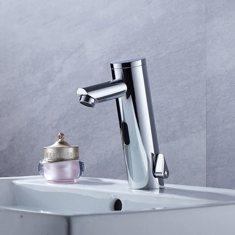 Умный автоматический сенсорный смеситель из нержавеющей стали с одной ручкой