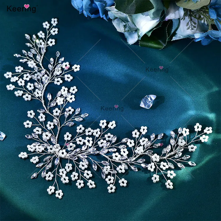 WHD-080 Keering Handmade Bridal Headpiece Multifunction Small Pearl Flower Cluster Hair Clips Barrettes For Women