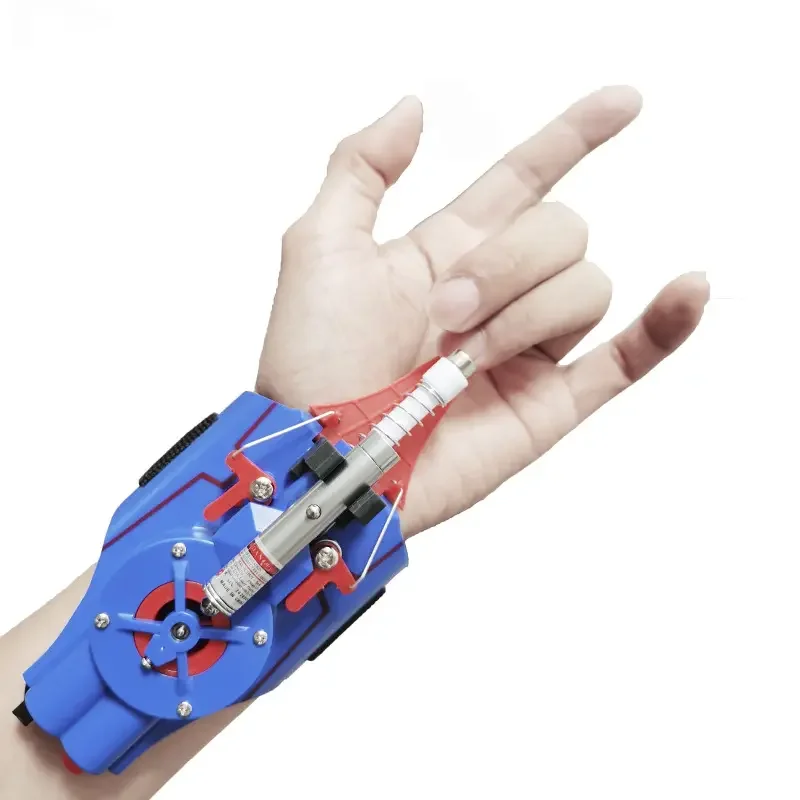 Cosplay Spider Anime Web Shooter Luminous Light Wrist Launcher String Shooters Toy For kids