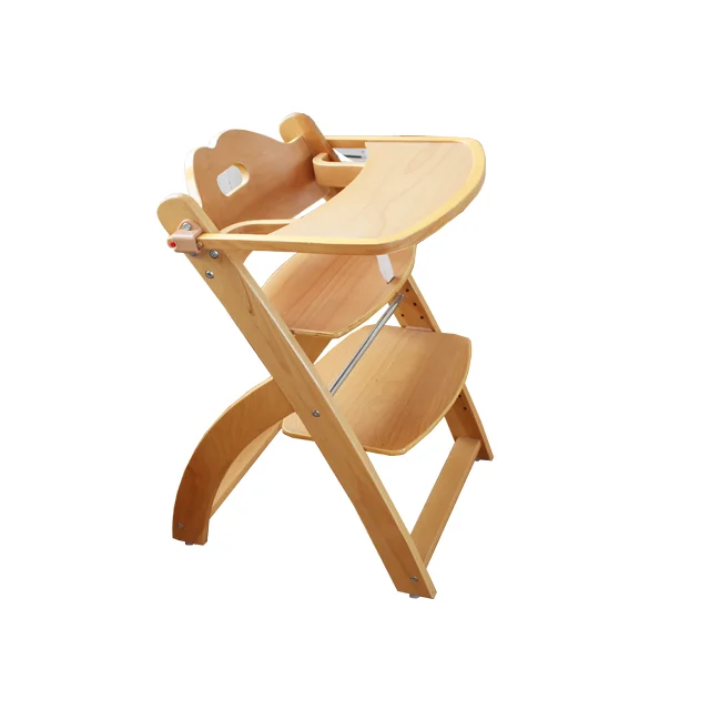 
Factory Support Custom Infant Feeding Wooden Baby High chair 