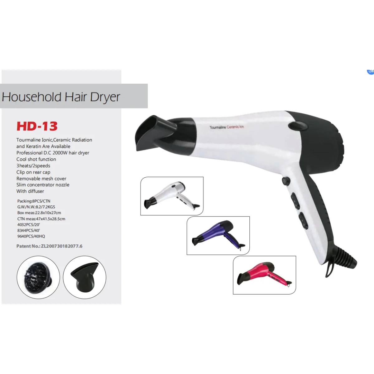 Professional Salon DC Motor Upgraded Amazing Factory Price Manufacturer Lcd Display Hair Dryer