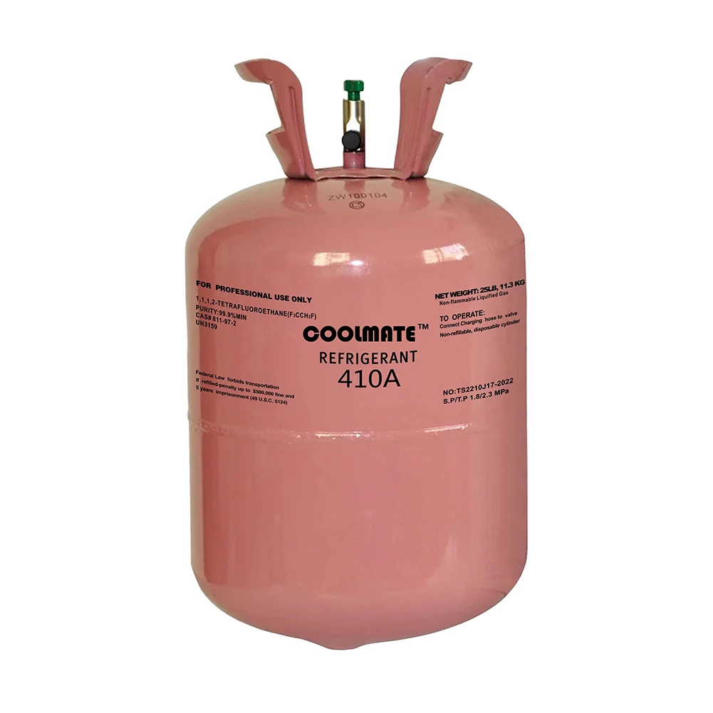 R410a refrigeran gas cylinder  11.3kg R410 refrigerant cylinder refrigerant gas tank 410