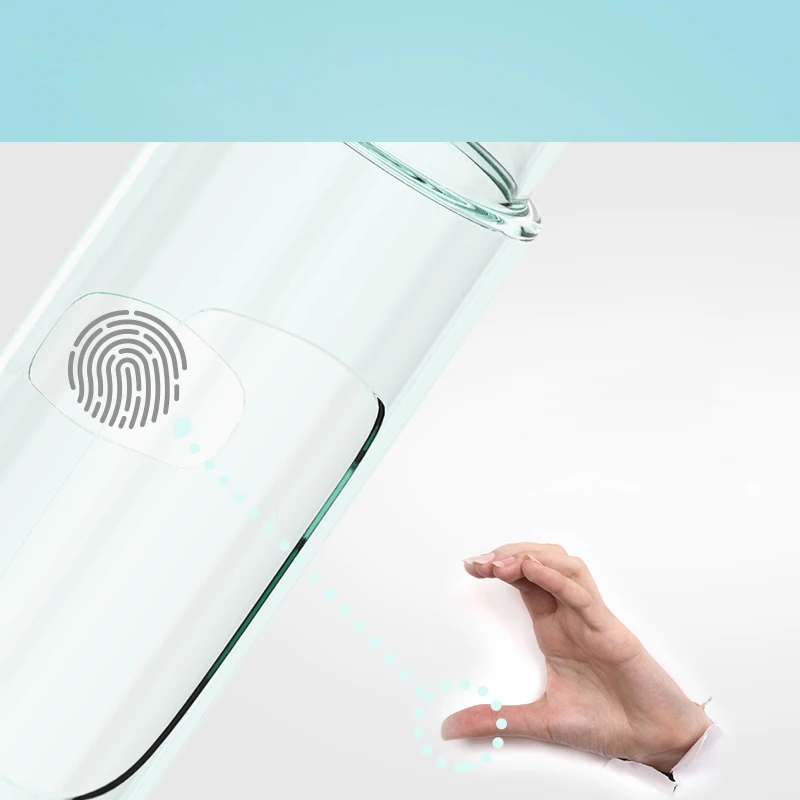 Outdoor travel 500ml white transparent plastic bottle carabiner