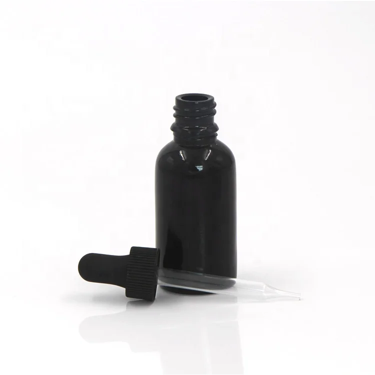 High quality black frosted boston 120ml 30ml 8oz 15ml 4 8 oz round glass dropper bottle for cosmetic essential oil