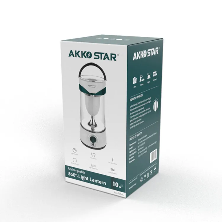 AKKOSTAR 2021 легкий и удобный заряжаемый аварийный светильник с вращающимся ing