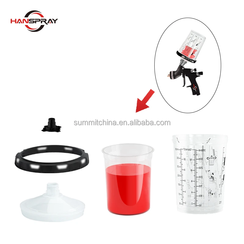 China Wholesale Spray Gun Cup All Model Nozzle Plastic Spray Gun Cup For Car Body