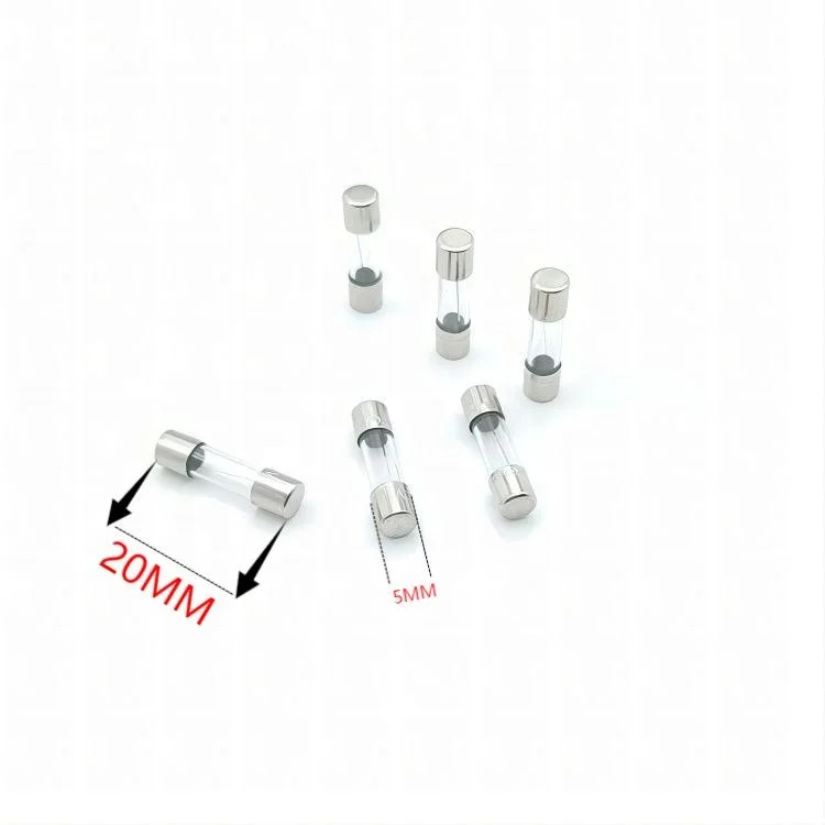 High Quality Fast Slow Blow 125V 250V 5.2x20 5x20 mm  Glass Fuses 0.1A 0.5A 1A 2A 3.15A 5A 6.3A 8A 10A 15A 20A glass tube fuse