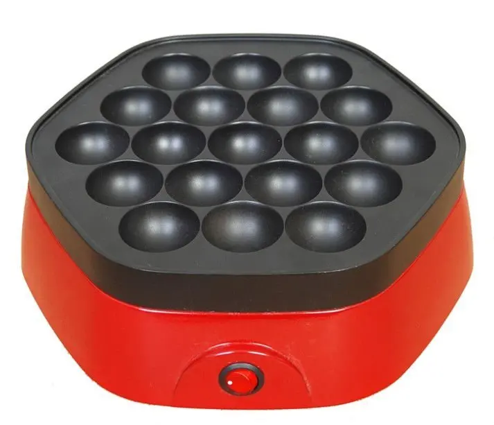 Aluminum Electric Non Stick Mini Egg Crepe Maker Pancake Maker Black Custom Red White Blue Auto Box Power Style Time Warm Plate