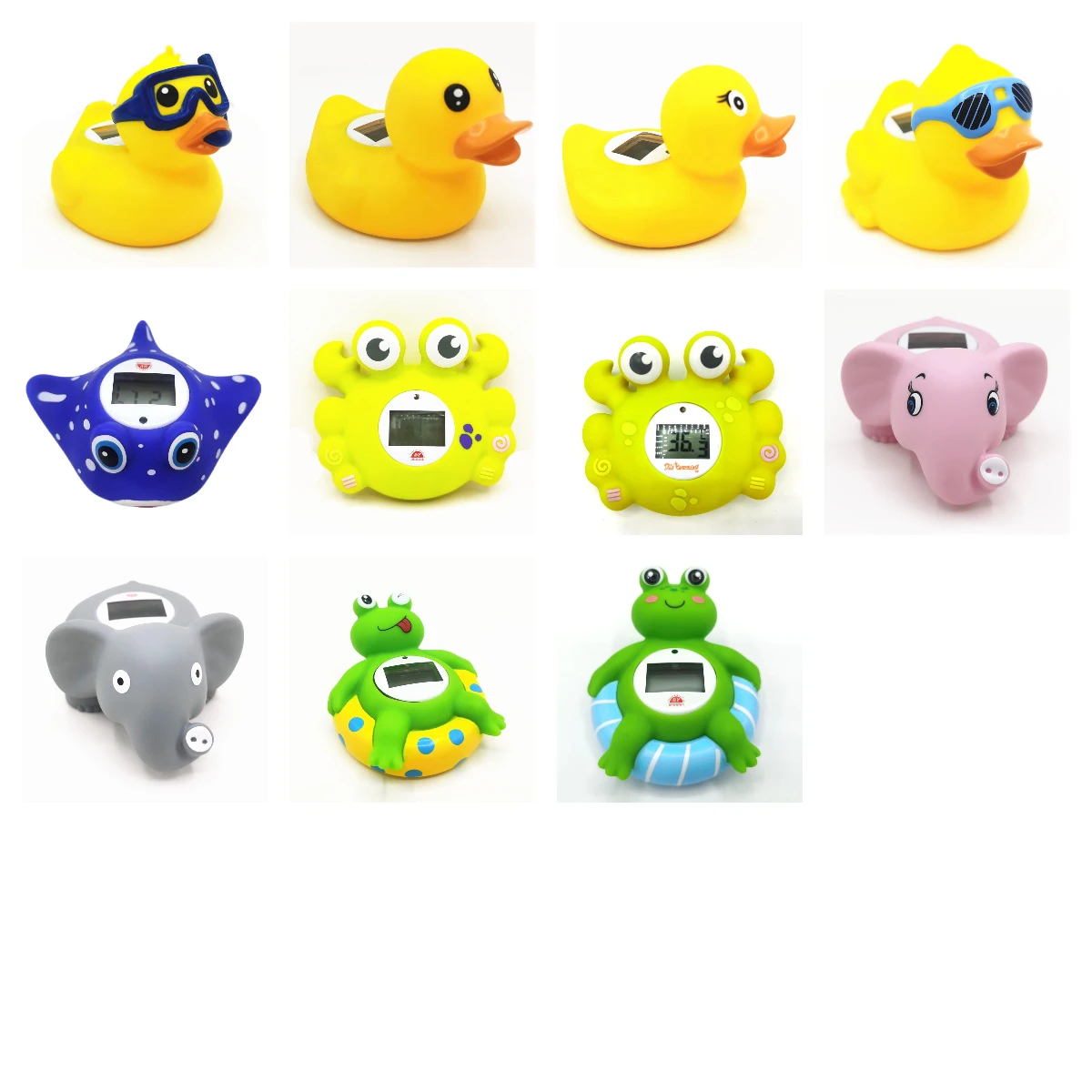 High Quality Small Moq Cute Animal Shaped Custom Logo Kids Bath Digital Waterproof Thermometers