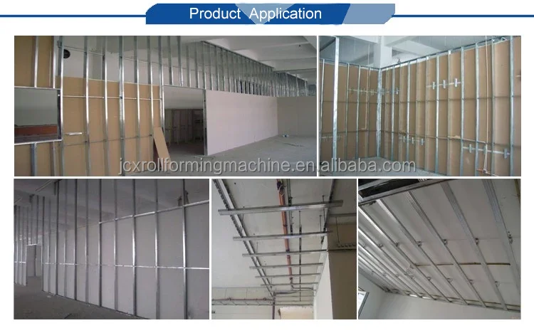 High Speed Drywall metal stud CD UD UW CW making machine light gauge keel stud track c channel roll forming machine