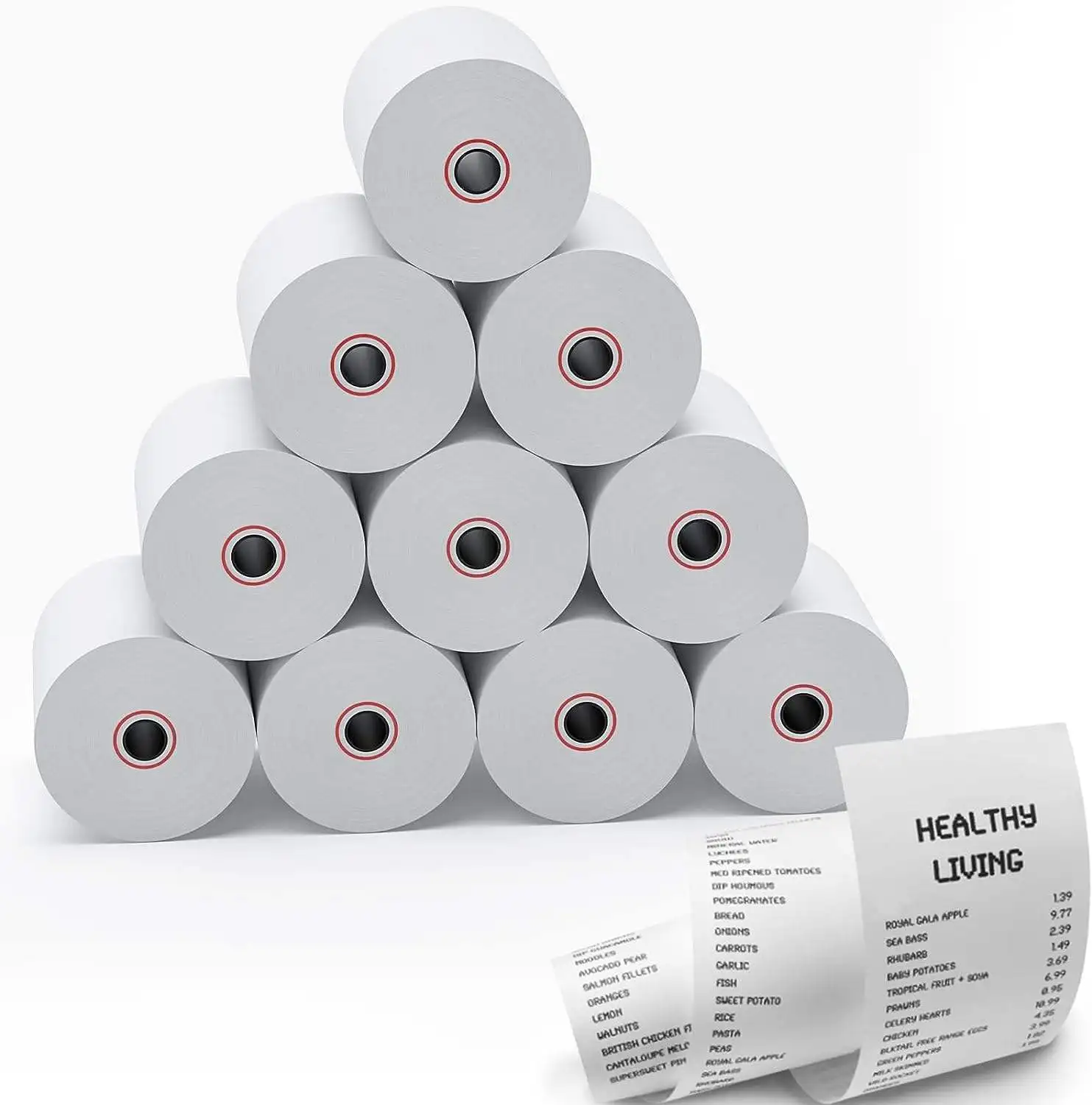 High Quality Thermal Printer Roll Paper 57 x 40 mm Customized Cash Register Paper Roll 57mm
