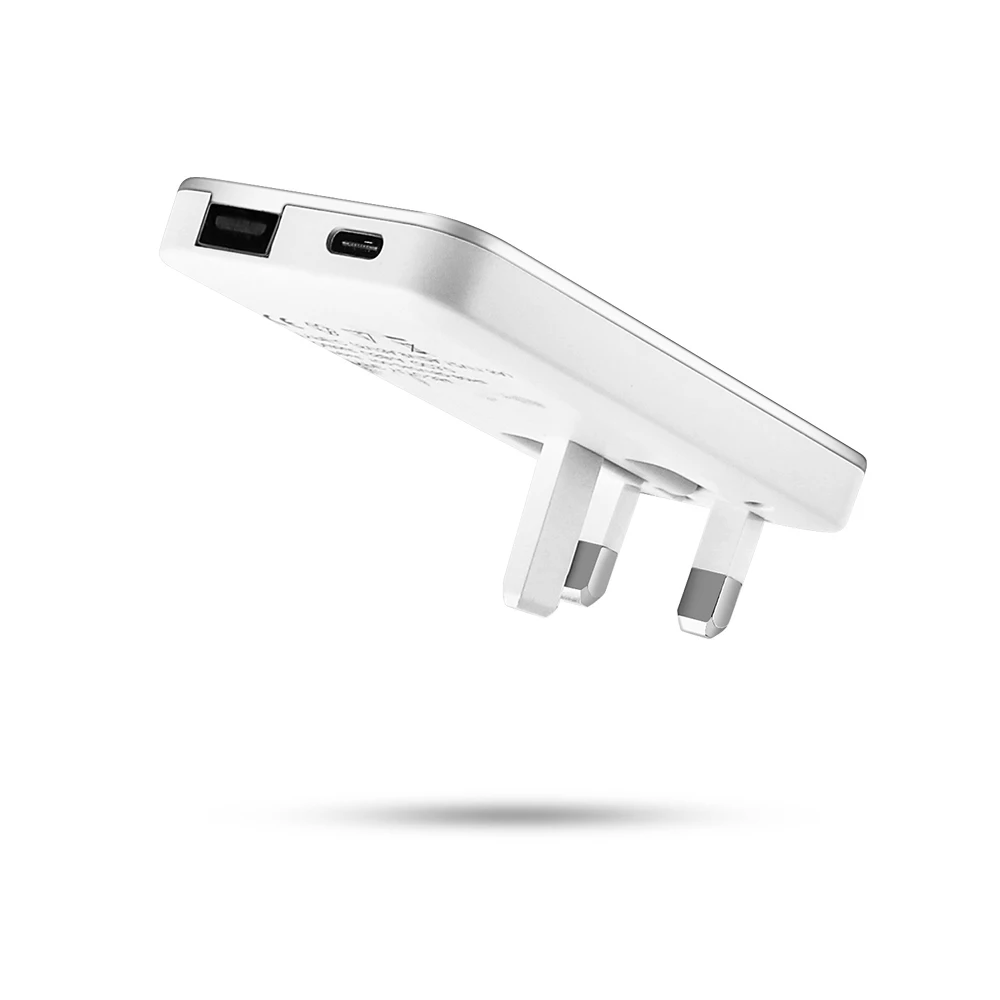New invention HOT-Selling Travel  Adapter Flat  Type-c Uk Plug wall Port Usb 18W slim PD fast Charger