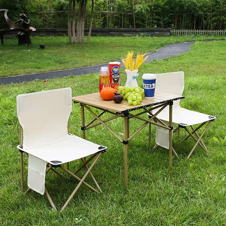 Multifunctional Portable Outdoor Garden Tables and Chairs Folding Camping Foldable Picnic Table With Chairs