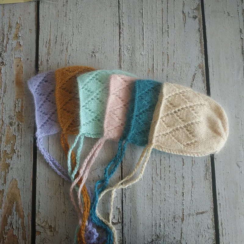 
Newborn bonnet photography props baby diamond hat photography props 