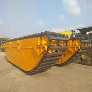 Amphibious Excavator with Pontoon for swamp