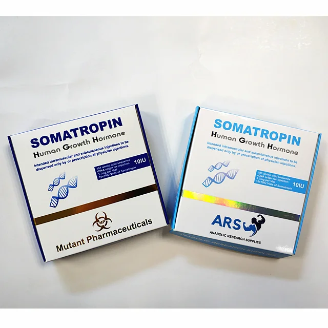 HXM Изготовление по индивидуальному заказу 2 мл x 10iu флакон H-G-H somatropina коробка упаковка этикеток со вставкой пластиковый лоток