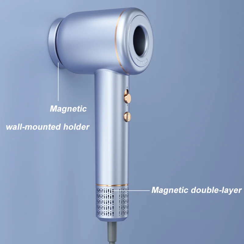 Modern BLDC high speed 1600W professional hair dryer ionic portable cold warm air blower