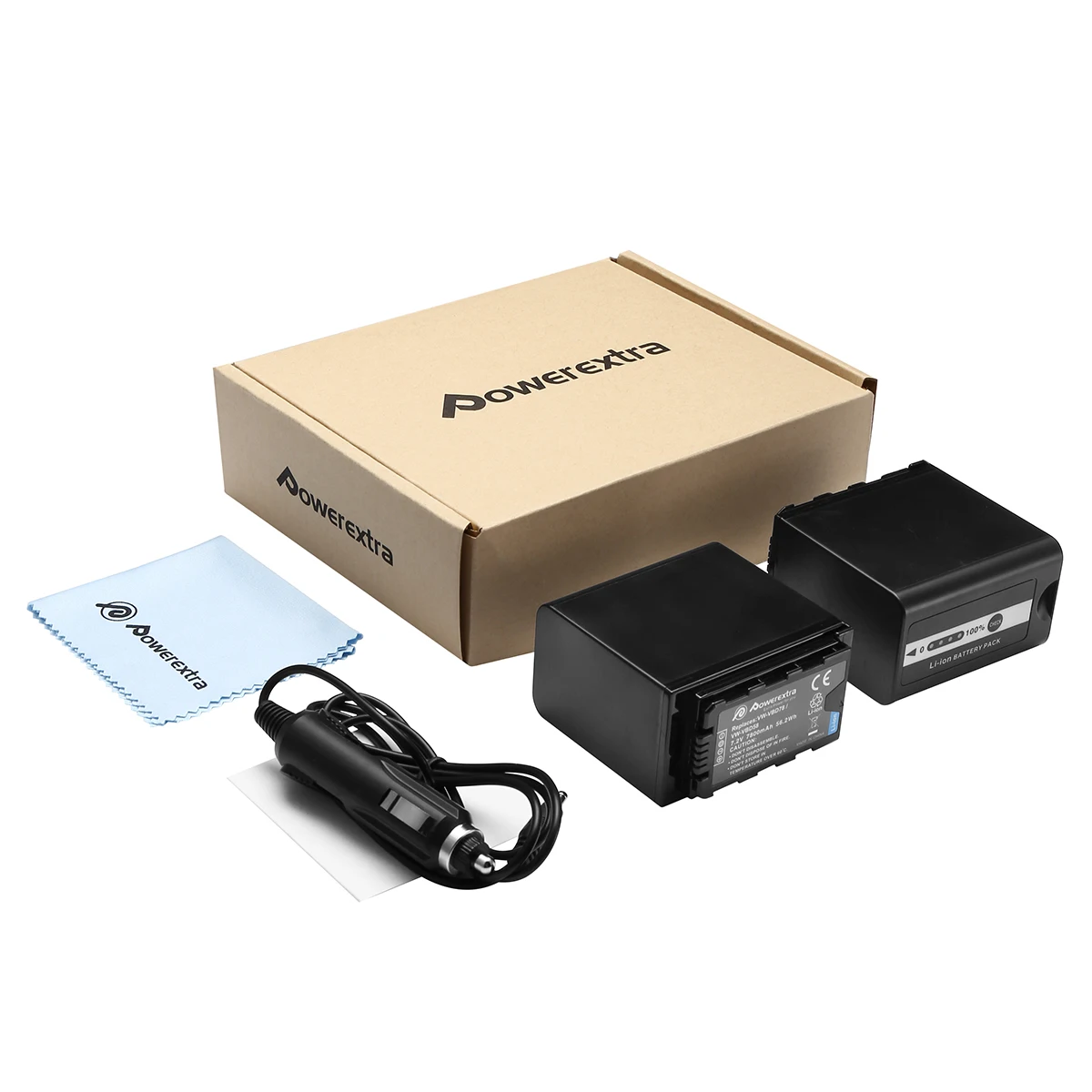 Powerextra литий-ионный 7 2 V 7800mAh перезаряжаемые Аккумуляторы для цифровой техники цифрового фотоаппарата Panasonic VW-VBD58 VW-VBD78