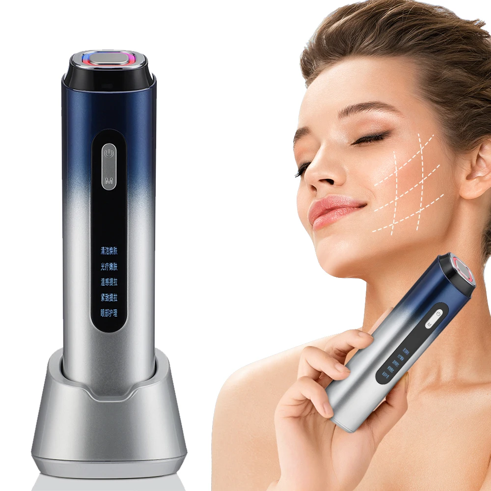 EMS Micro-current Eye Care Skin Rejuvenation Beauty Device LED Photon Pulse Vibration Face Lifting Massager