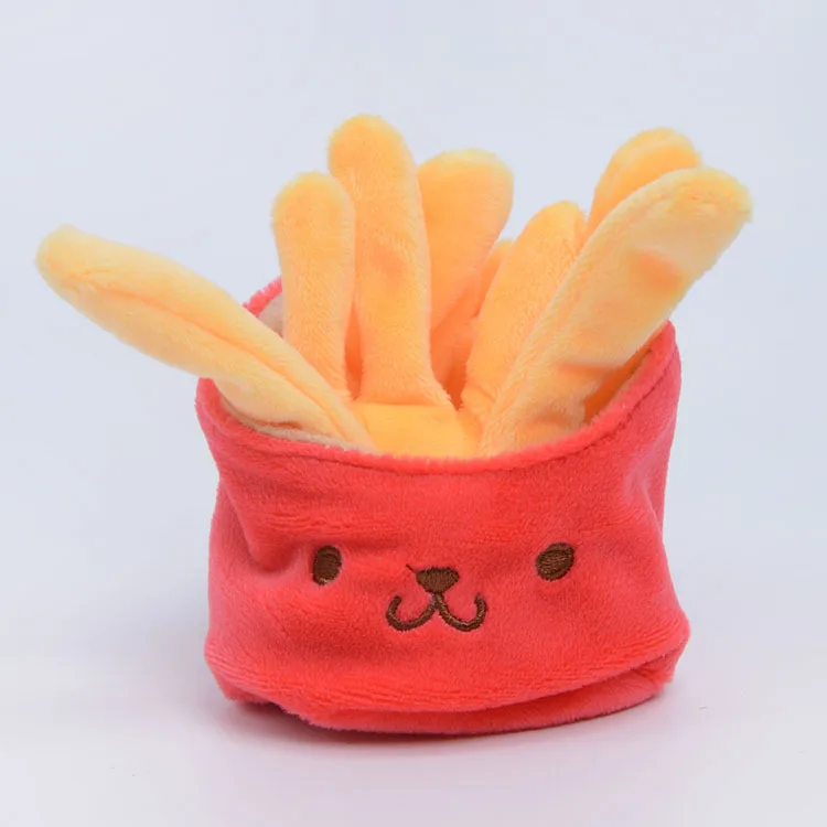 handmade lovely stuffed animal wheel loader keychain hamburger cuddly food soft toy for children