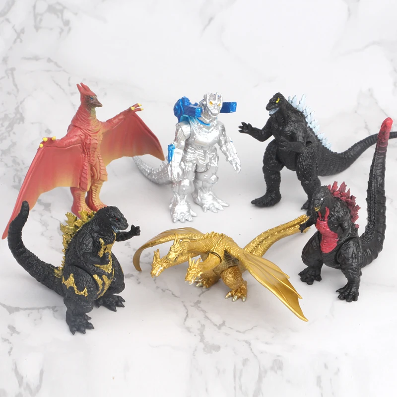 Лидер продаж 3d игрушечный монстр из ПВХ Фигурка динозавра игрушка 6 видов стилей Godzillaed