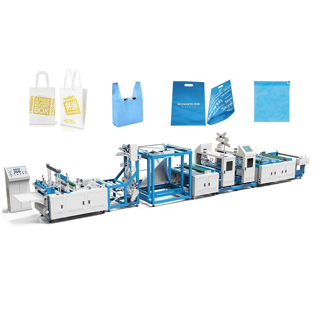 Non woven organ tote shopping bag making machine