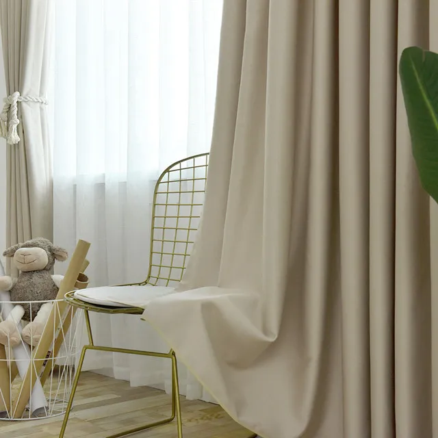 Wholesale 2019 High Quality Luxury Nylon Taffeta Fabric Shade Curtains For Living Room And Bedroom