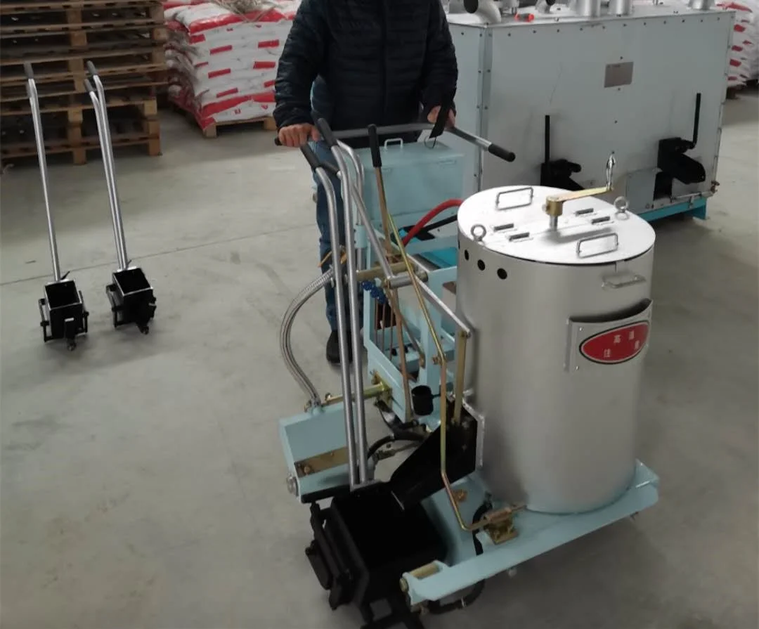 thermoplastic hand push road marking machine