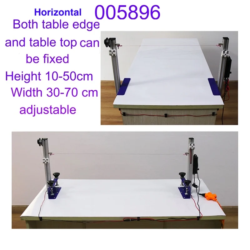 horizontal  hot wire foam cutter desktop  foam cutter Table edge and table top fixed hot wire foam cutting machine