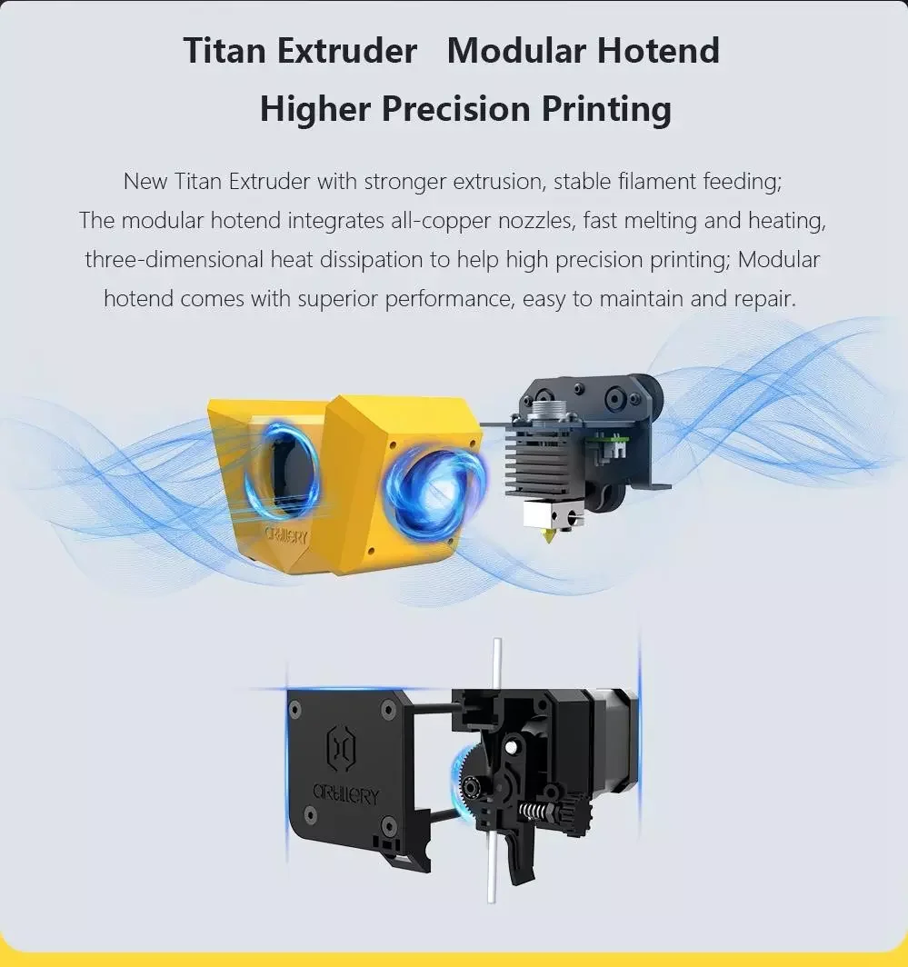 YOUSU FDM 3d printer fit for TPU/PLA/ABS/PETG/WOOD filament printer Artillery Hornet 3d filament printer