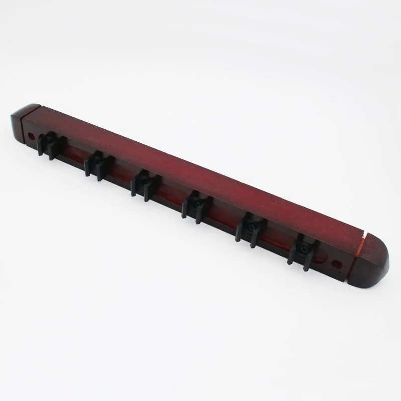 Wooden 6 Holes Billiard Snooker Pool Cue Rack on Wall for Sale