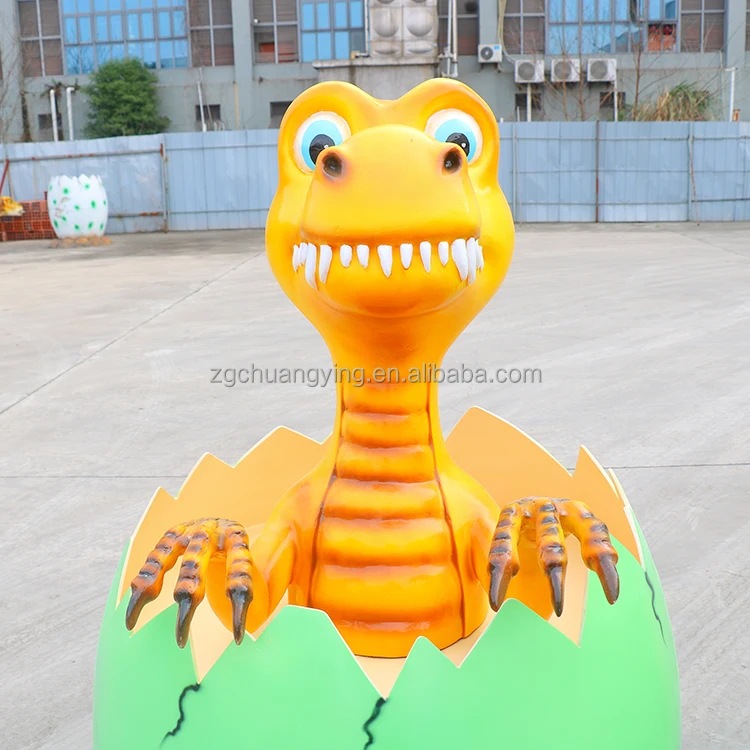 Jurassic Dinosaur Park Fiberglass Dinosaur Egg Decorations