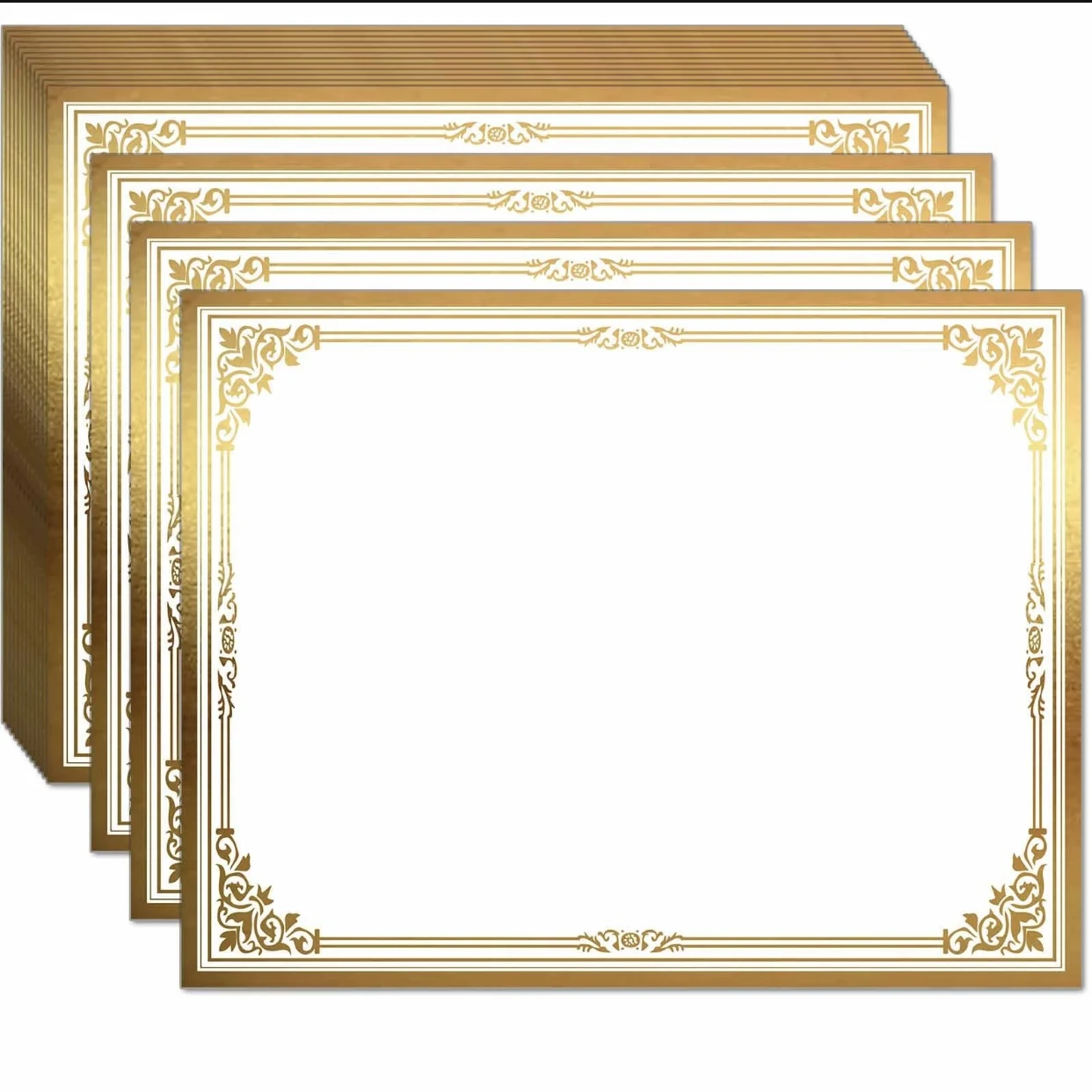 Anti-counterfeiting customized pattern watermark paper certificate hologram certificate.