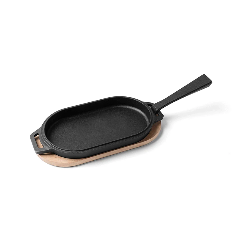 OEM Best Whole Cast Iron Camping Cookware Frying Grill Pan Carbon Steel Steak Cast Iron Skillet