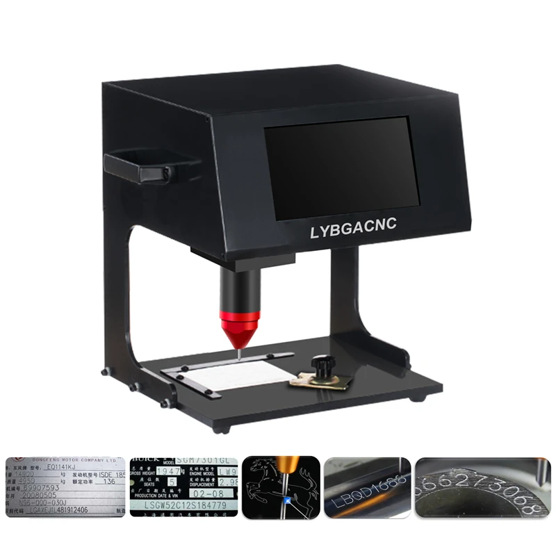 170x110mm Electric Pneumatic Metal Signage Nameplate Marking Machine Lettering Machine Engraving Machine Tool for Chassis Number