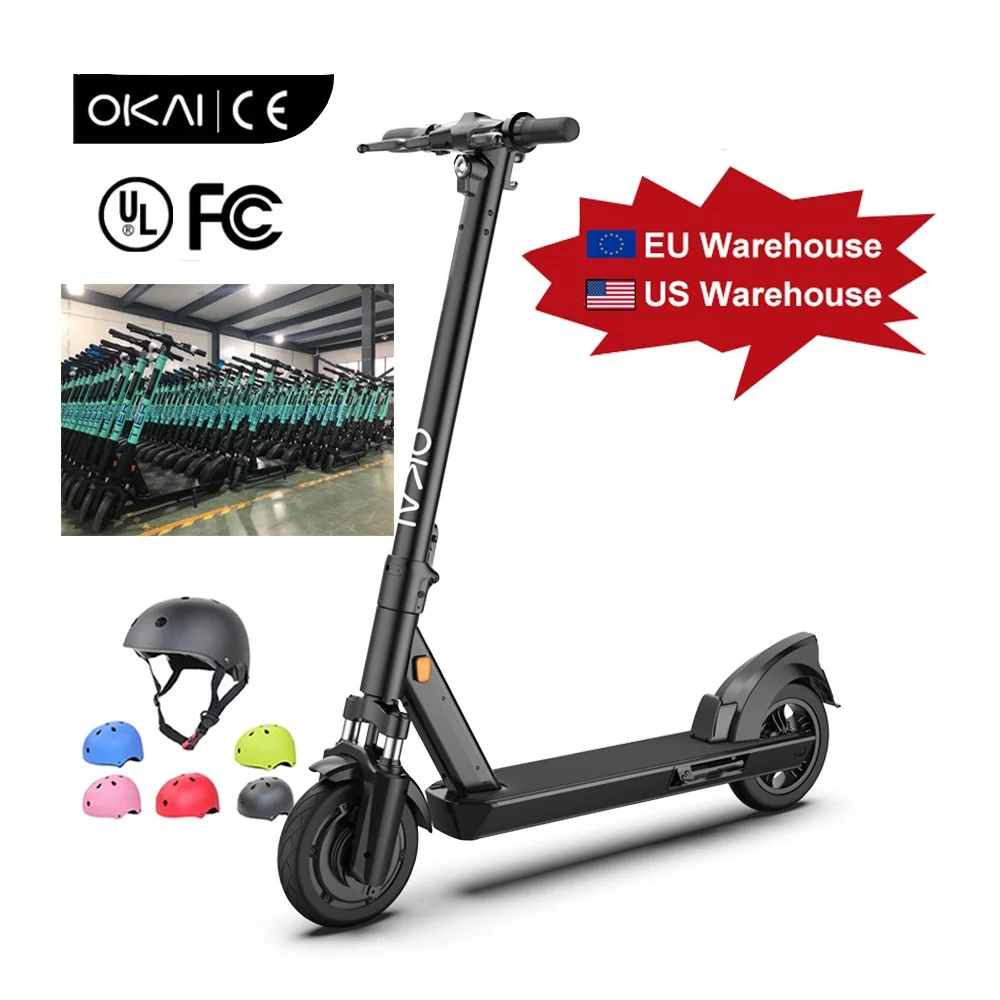 Склад в США и ЕС, DDP Service 2021 OKAI ES200A, золотой продавец Alibaba, Электрический скутер 36 В 350 Вт