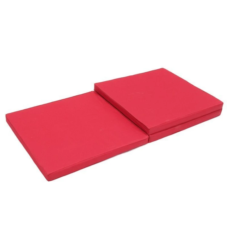 Factory direct customized multi-color environmental protection 4-panel PVC folding gymnastics mat