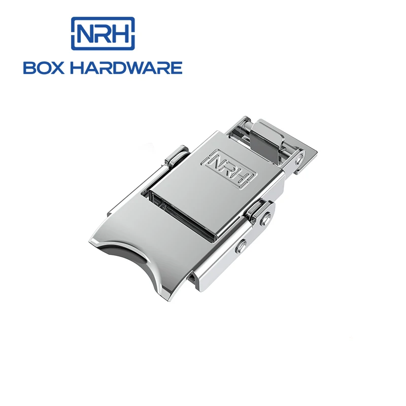 NRH 5807-43  Stainless steel toolbox padlock safety hasp toggle latch lock dust lock for motorcycle side box tail Case