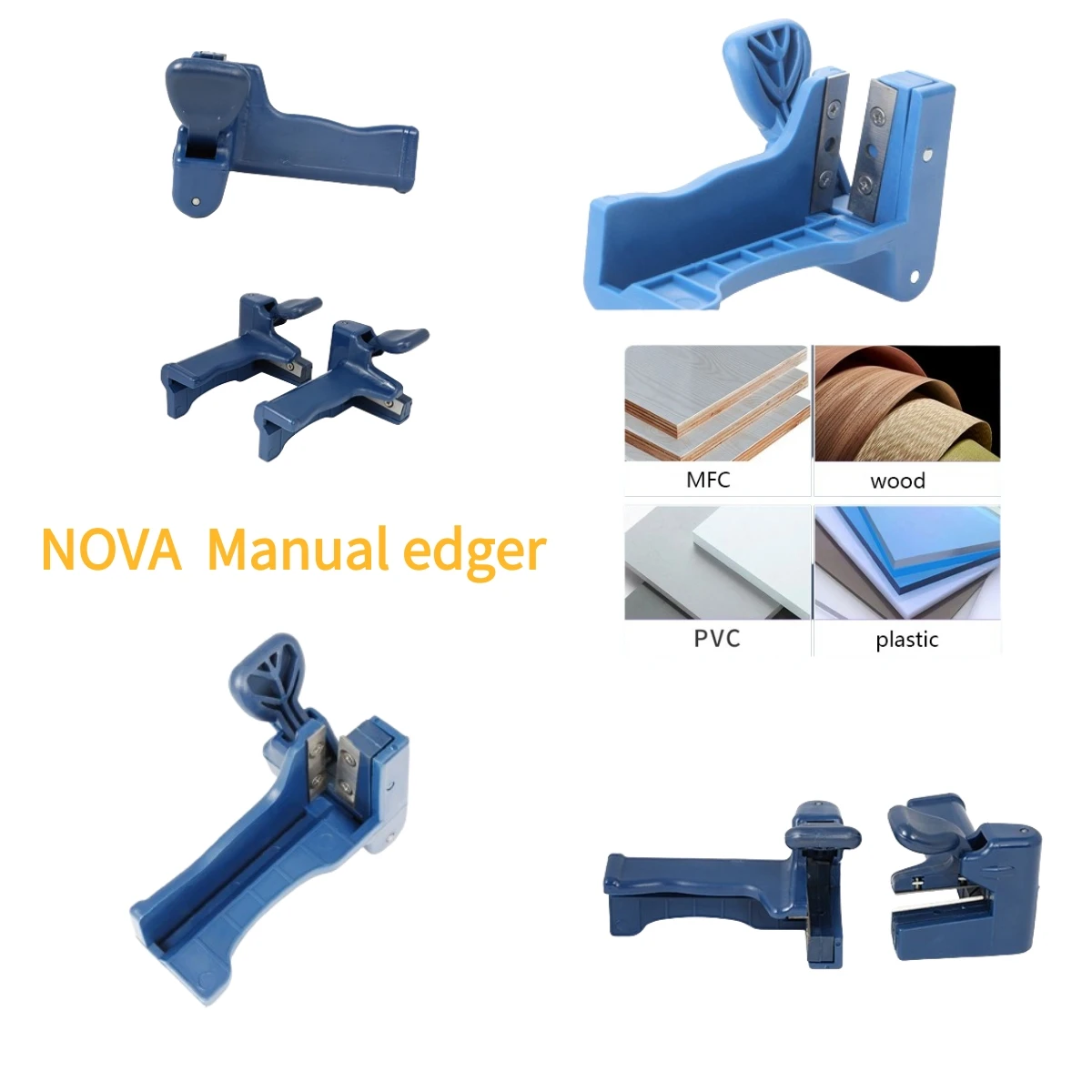 High Quality Manual Double Trimmer Banding Machine Set Wood Trimming Woodworking Tool for Deburring PVC Unpainted Board Scraper