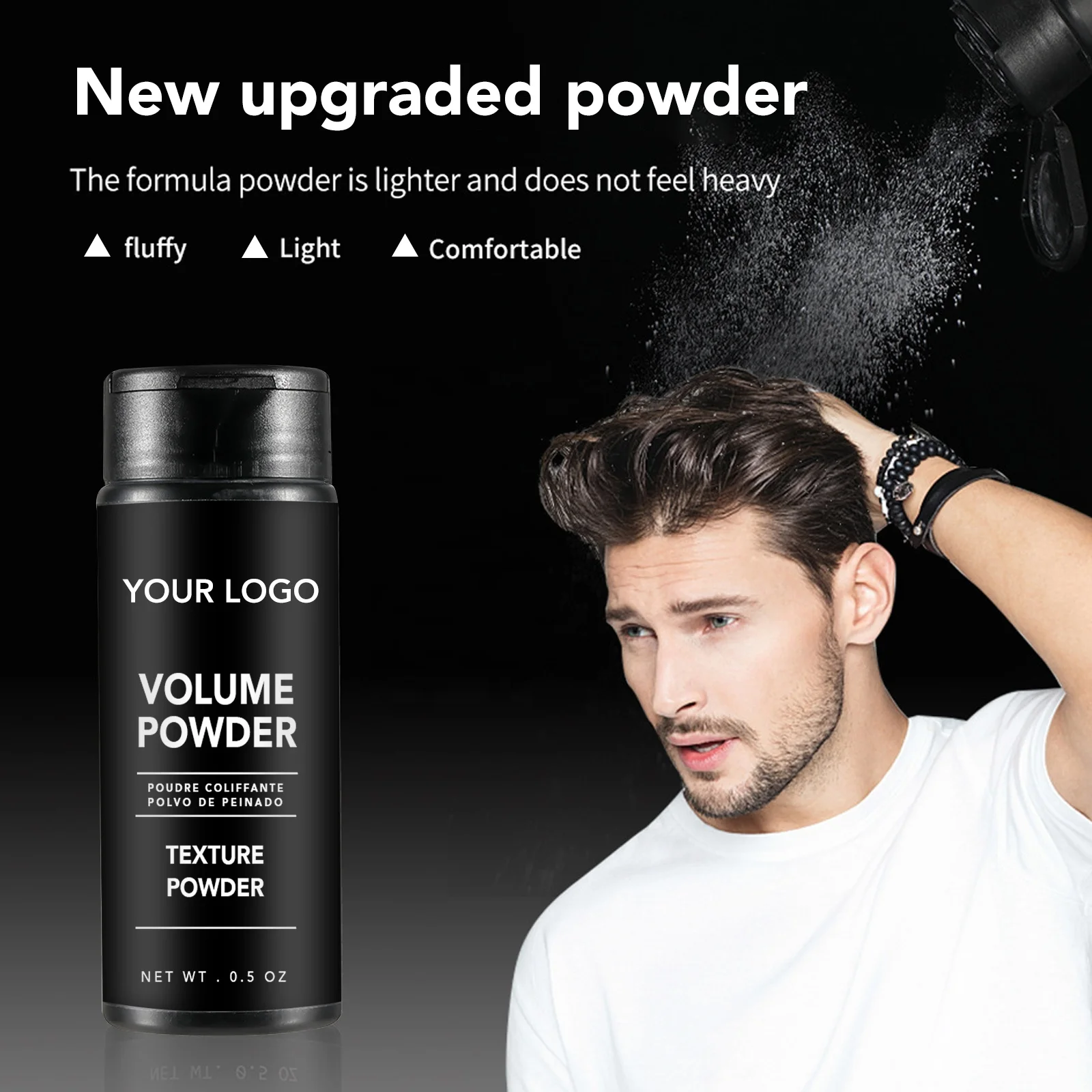 Private Label Makeup Volumizing Powder Hair Shading Powder Fibers Hair Styling Building Fiber texture Powder For Men