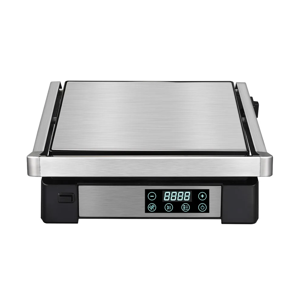 4 Slices 2000W Electric Contact Grill Panini Maker Grilling Machine Press Grill With Digital Control Panel