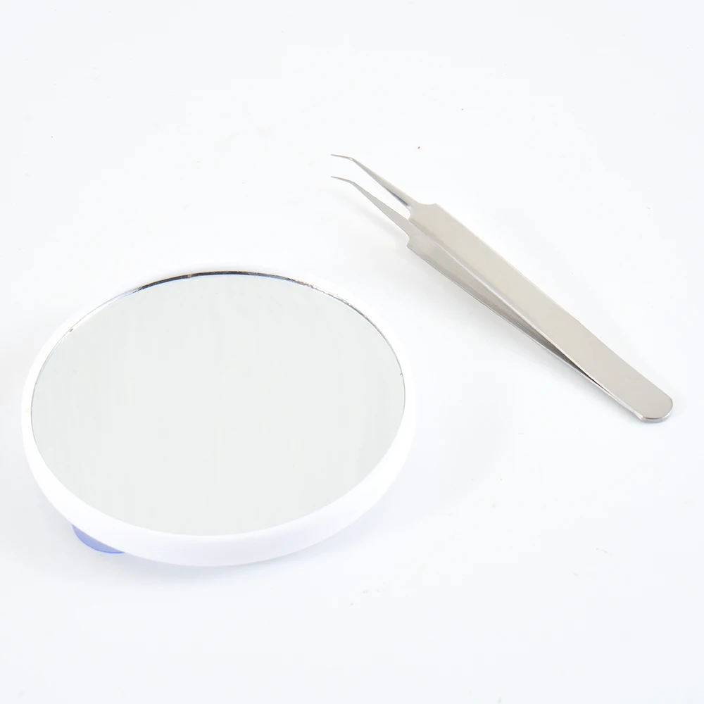 5X 10X Magnifiers Pocket Mirror 2 Suction Cups Portable Cosmetic Magnifying Glass Travel Makeup Mirror Set