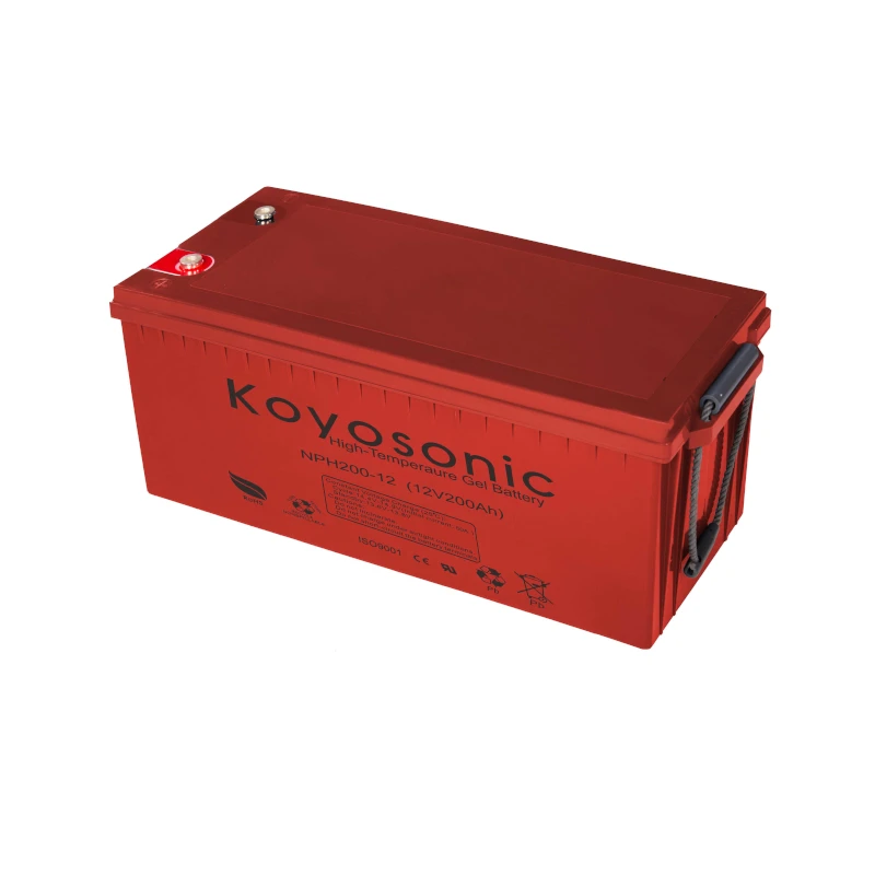 Long life with high temperature resistant12V 200AH solar gel battery