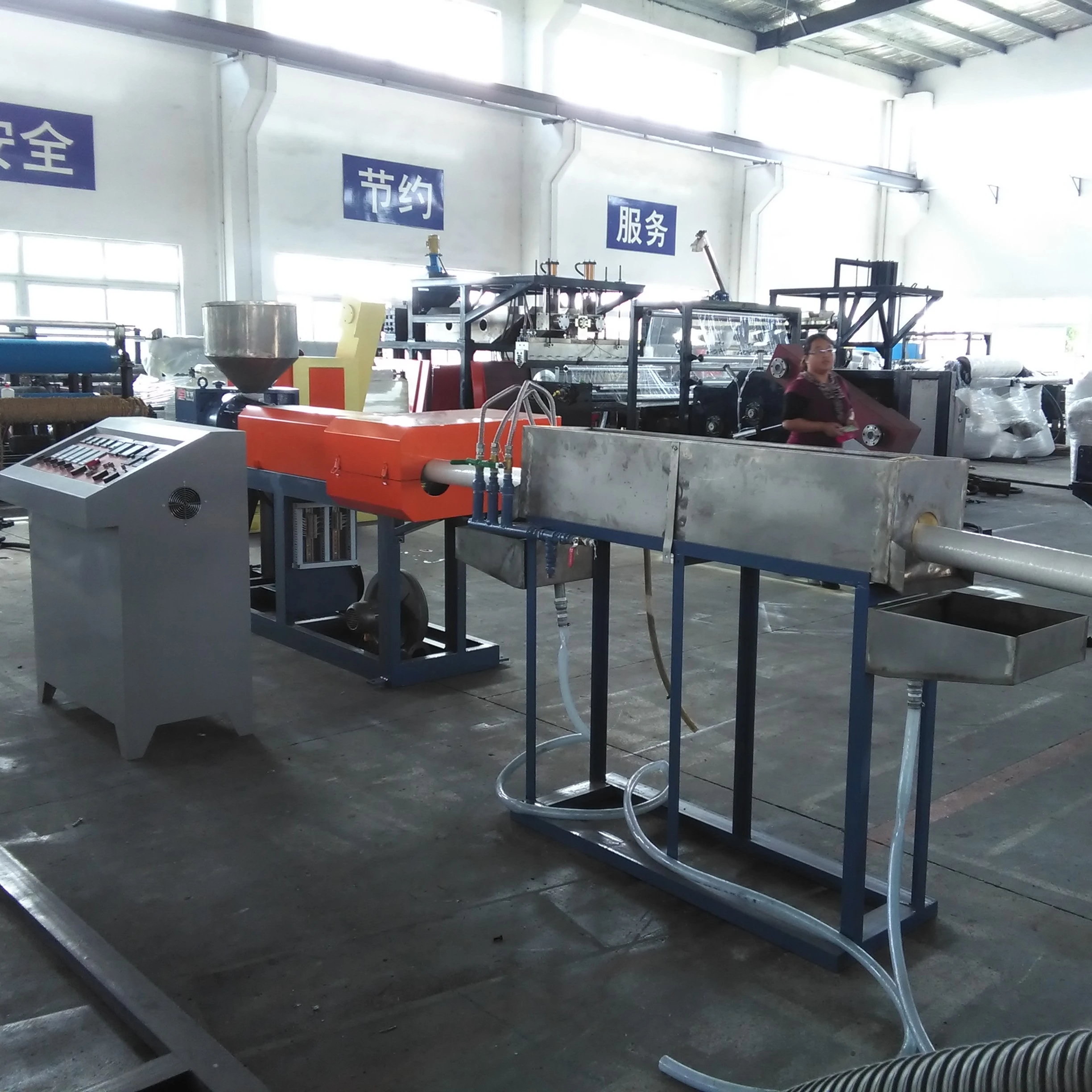 EPE FOAM PIPE COVERING MACHINE, FILM EXTRUDING COVERING MACHINE