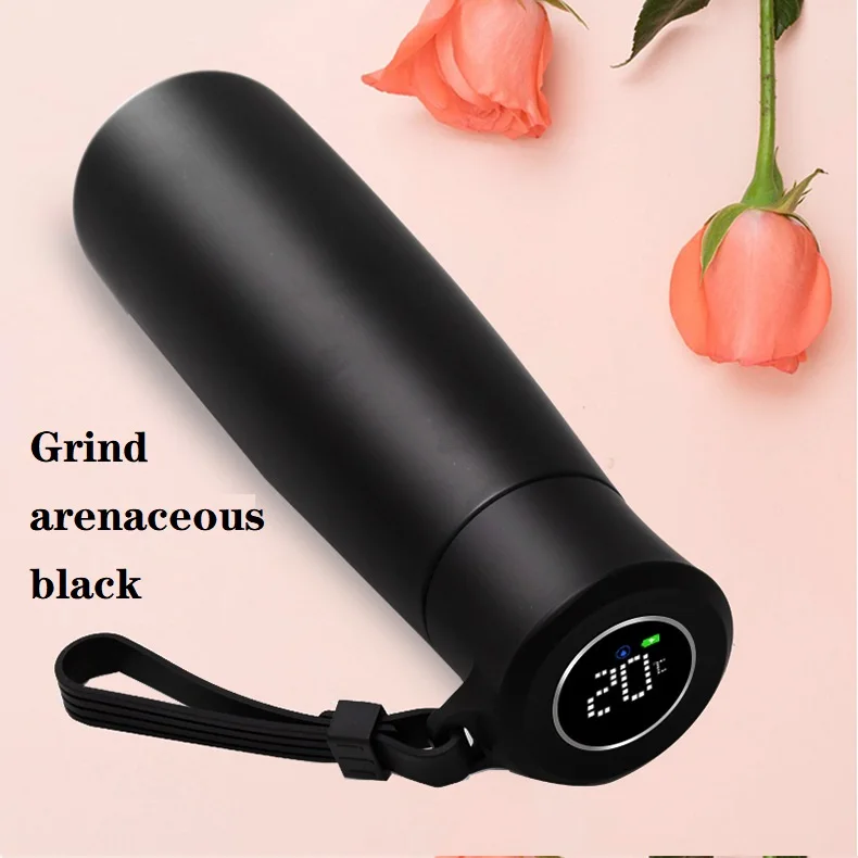 USB Перезаряжаемый светодиодный заварник для чая термос бутылка воды вакуумная фляжка из нержавеющей стали
