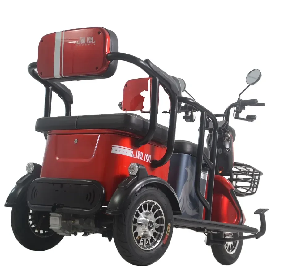 High Quality Electric  Three Wheel Motorized Driving Type Tricycle Popular 12T 600W Electric Tricycle
