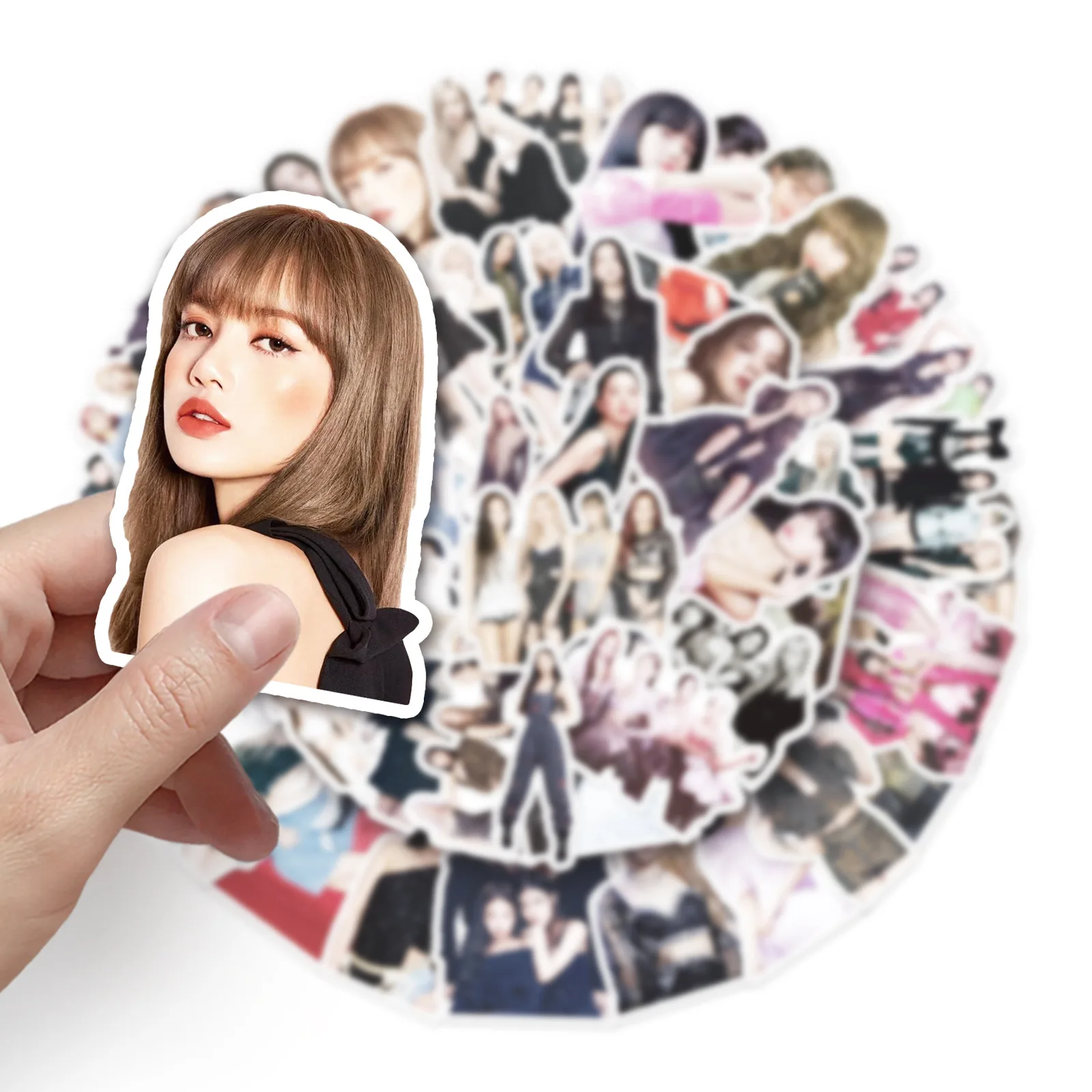 Newly trendy stickers hot girl group eco-friendly pvc waterproof stickers